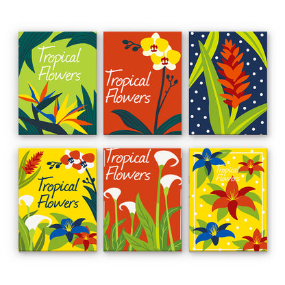 Pósteres de flores tropicales
