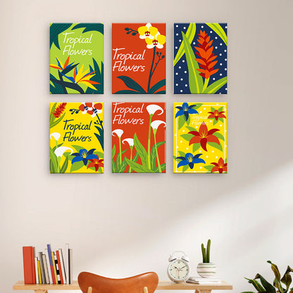 Pósteres de flores tropicales