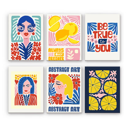 Limones abstractos y mujeres