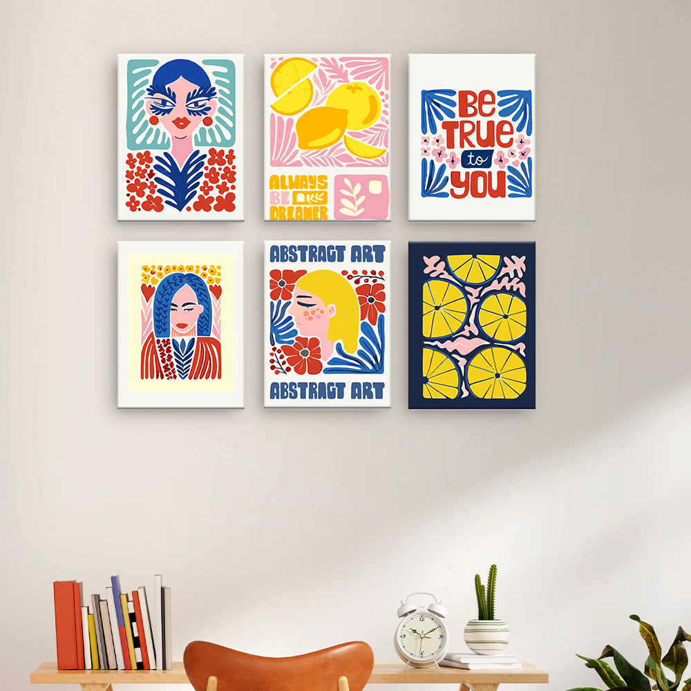 Limones abstractos y mujeres
