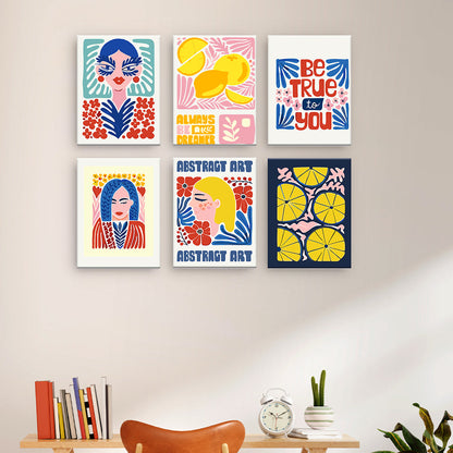 Limones abstractos y mujeres