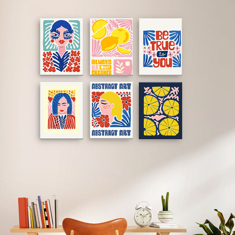 Limones abstractos y mujeres