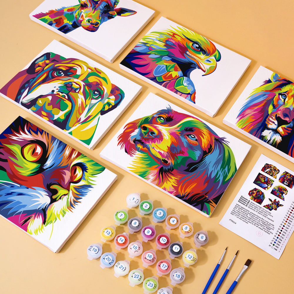 Animales Coloridos - Pintar por Números