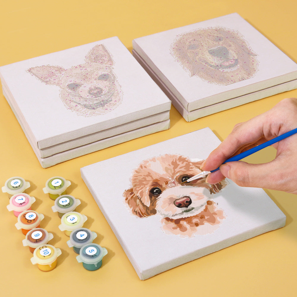 Conjunto de Perros - Pintar por Números