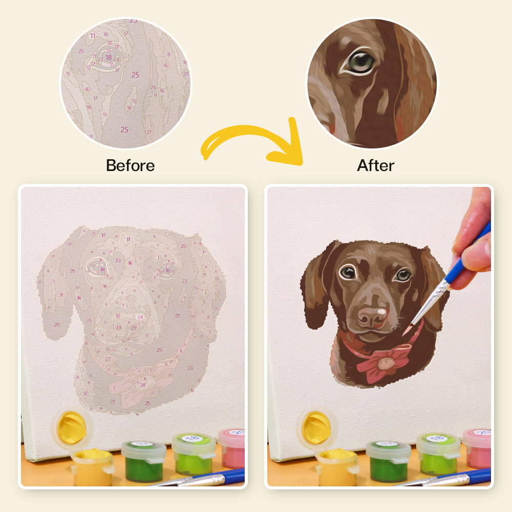 Conjunto de Perros - Pintar por Números
