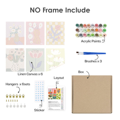 Sinfonía Floral – Pintar por números