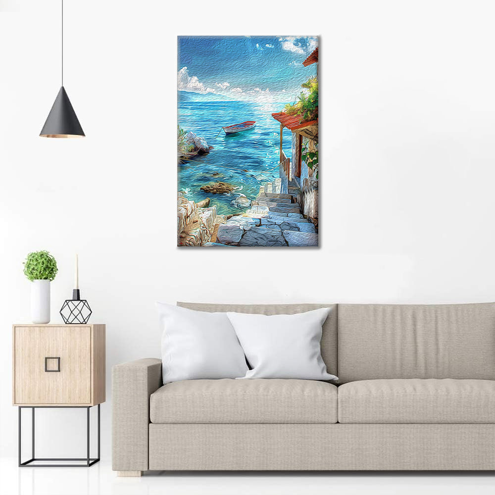 Cabaña Junto Al Mar - Pintar por Números