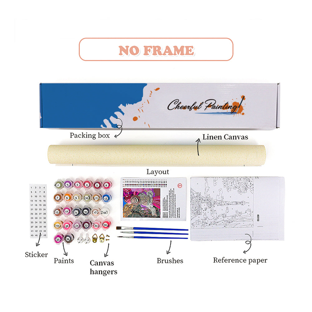 Puente de Sakura - Pintar por números