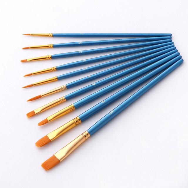 Set de Pinceles Profesionales (10 Piezas)